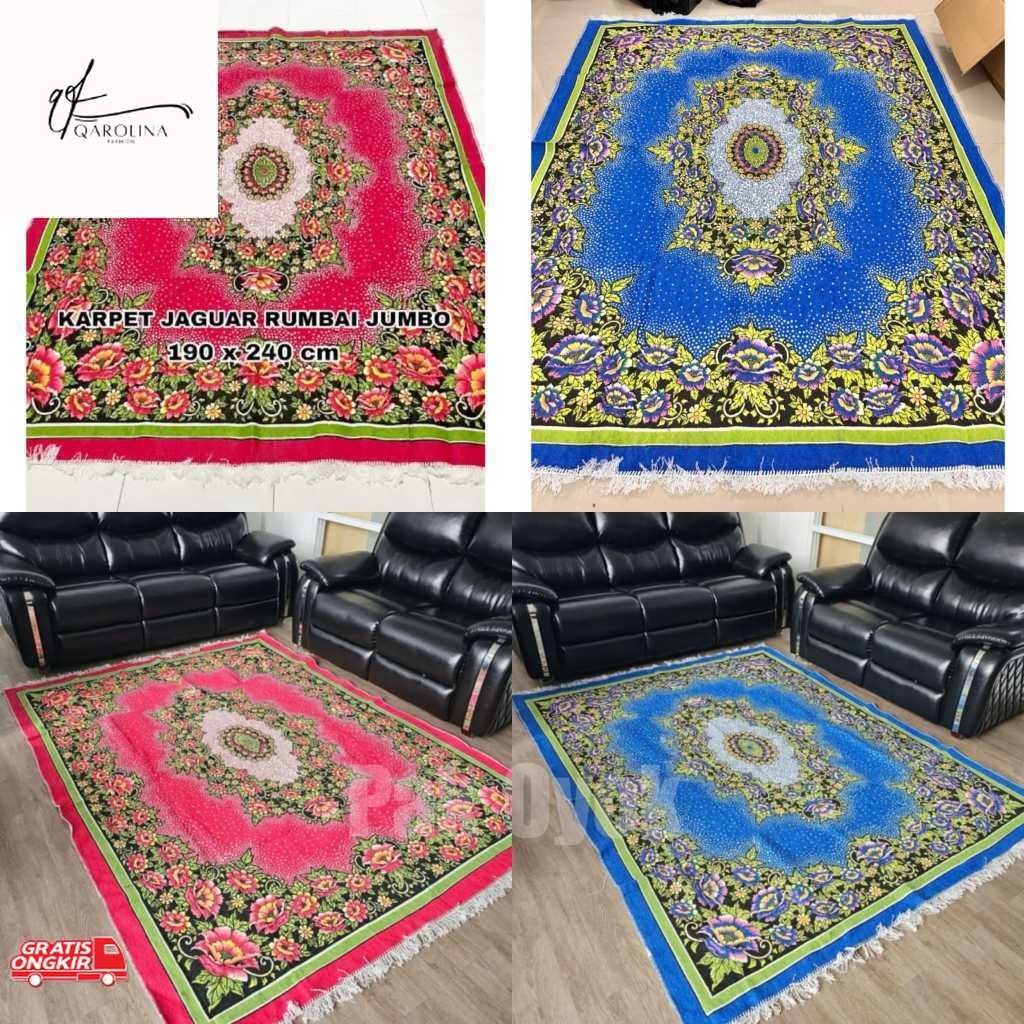 Karpet Murah / Karpet Ambal Jaguar Jumbo 240x190cm - Permadani - Tikar - Karpet Motif Bunga - Karpet