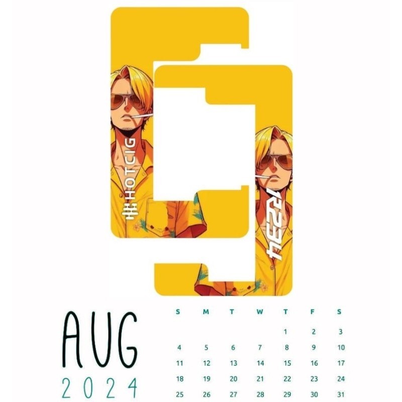 

garskin inner kalender 234 bisa custom gambar bebas