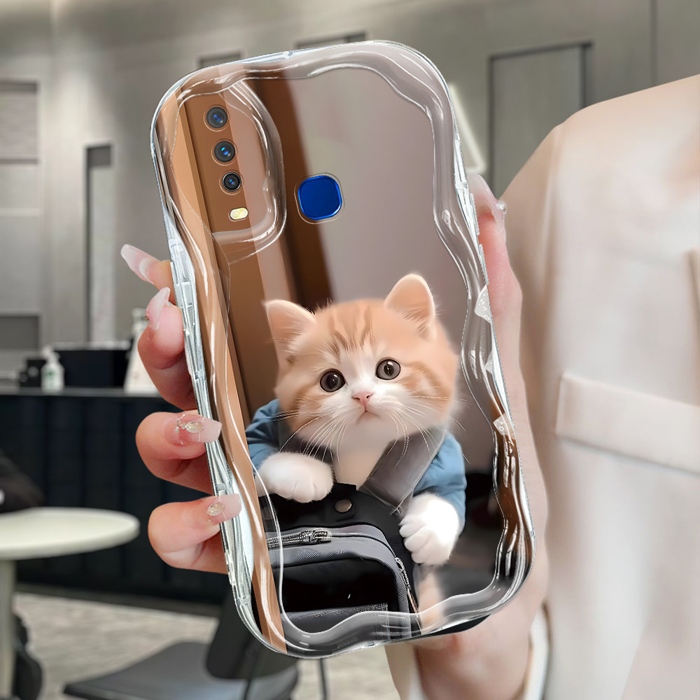 Vivo Y12 Y15 Y17 1902 Case Softcase Case lucu Cassing Casing Hp Kesing Soft Kitty 6247