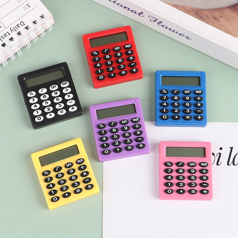 

Personalized Mini Candy Color School Office Electronics Creative Calculator Pocket Boutique Stationery Small Square Calculator
