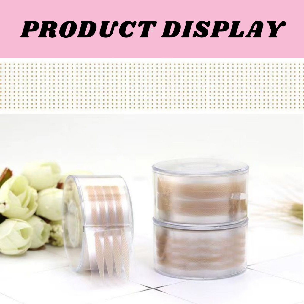 penutup kelopak mata jaring gulungan / scot mata warna kulit alami 1gulung 600tempelan