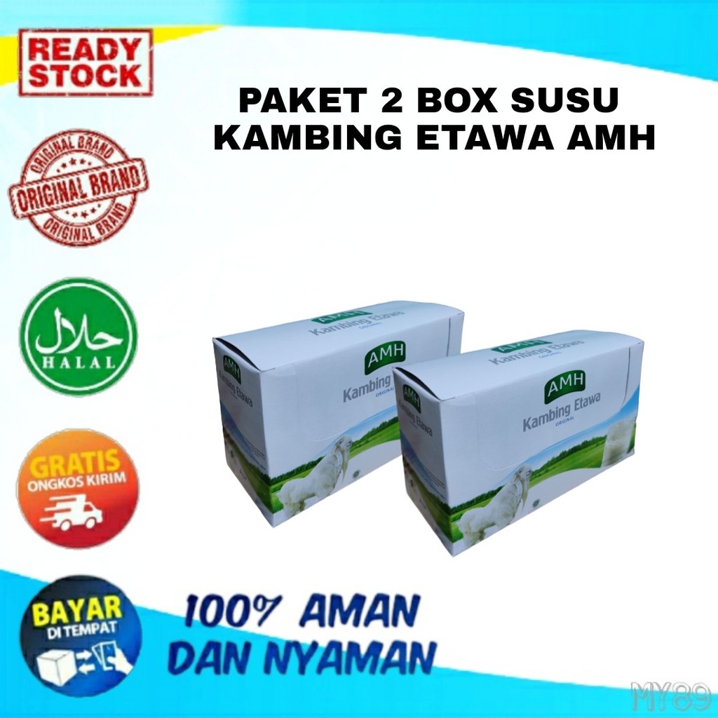 

[ PAKET 2 BOX ] AMH SUSU KAMBING ETAWA ORIGINAL