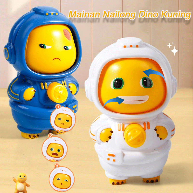 Mainan Nailong Dino Kuning Bisa Berubah Wajah Terbaru / Tas Ekspresi Lucu 3 Ekspresi Wajah Mainan An