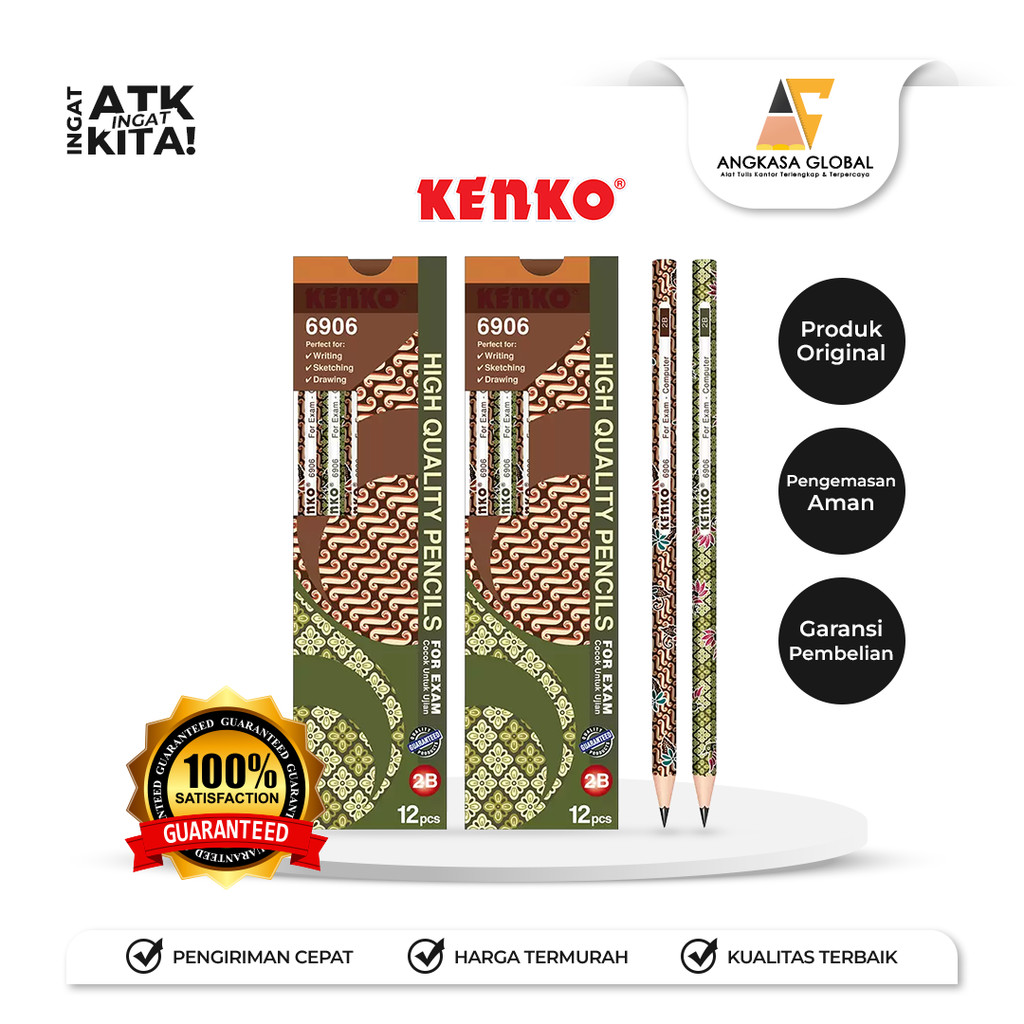 

KENKO PENSIL 2B-6906 BATIK (1LSN/ 12PCS)