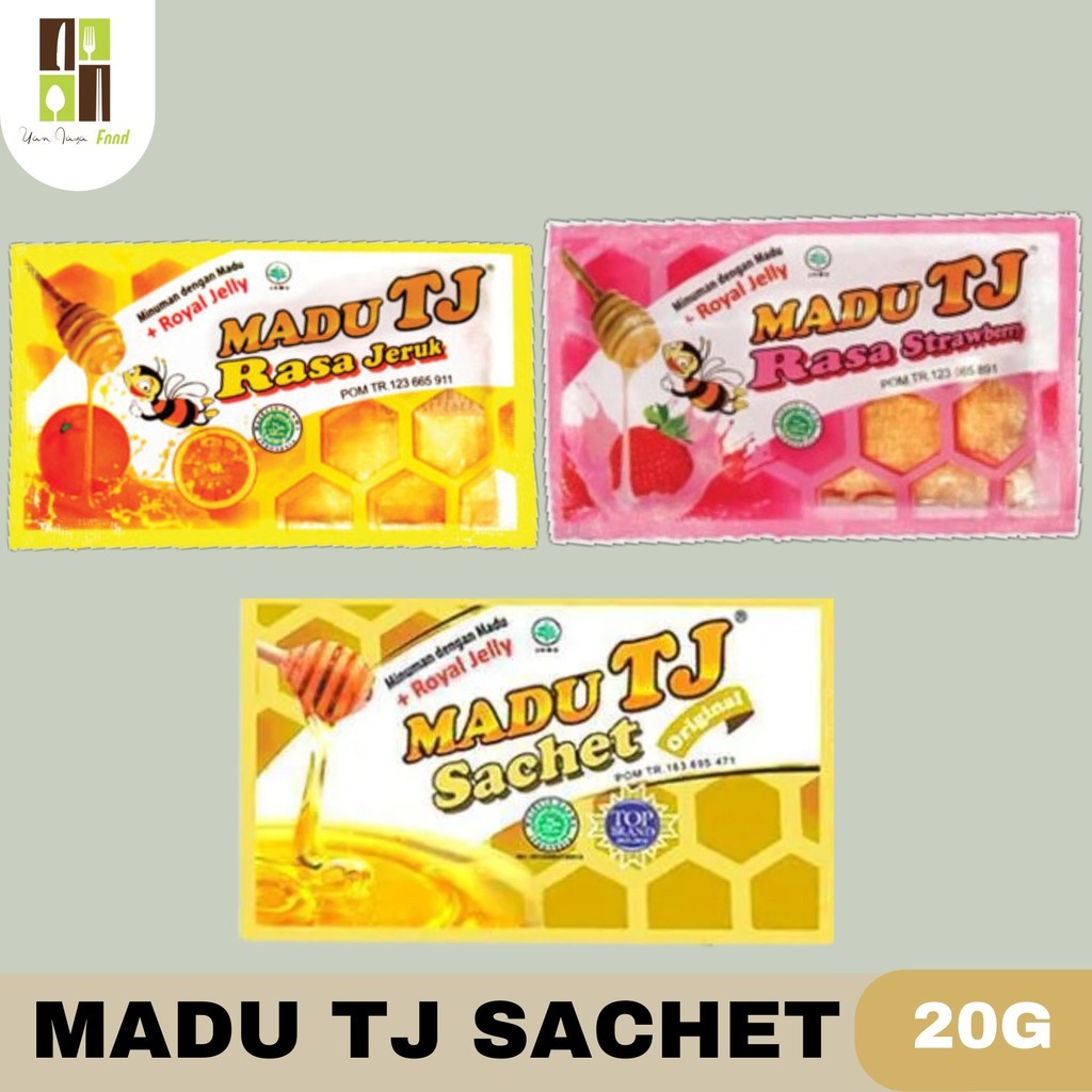 

Madu TJ Sachet Rasa Original / Strawberry / Jeruk / Madu Herbal Kemasan 20g 1PCS