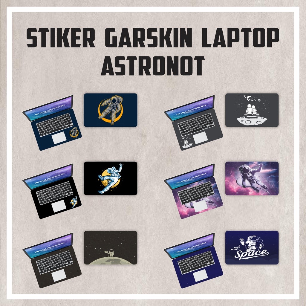 GARSKIN AKsesories Laptop Leptop NoteBook Astronot