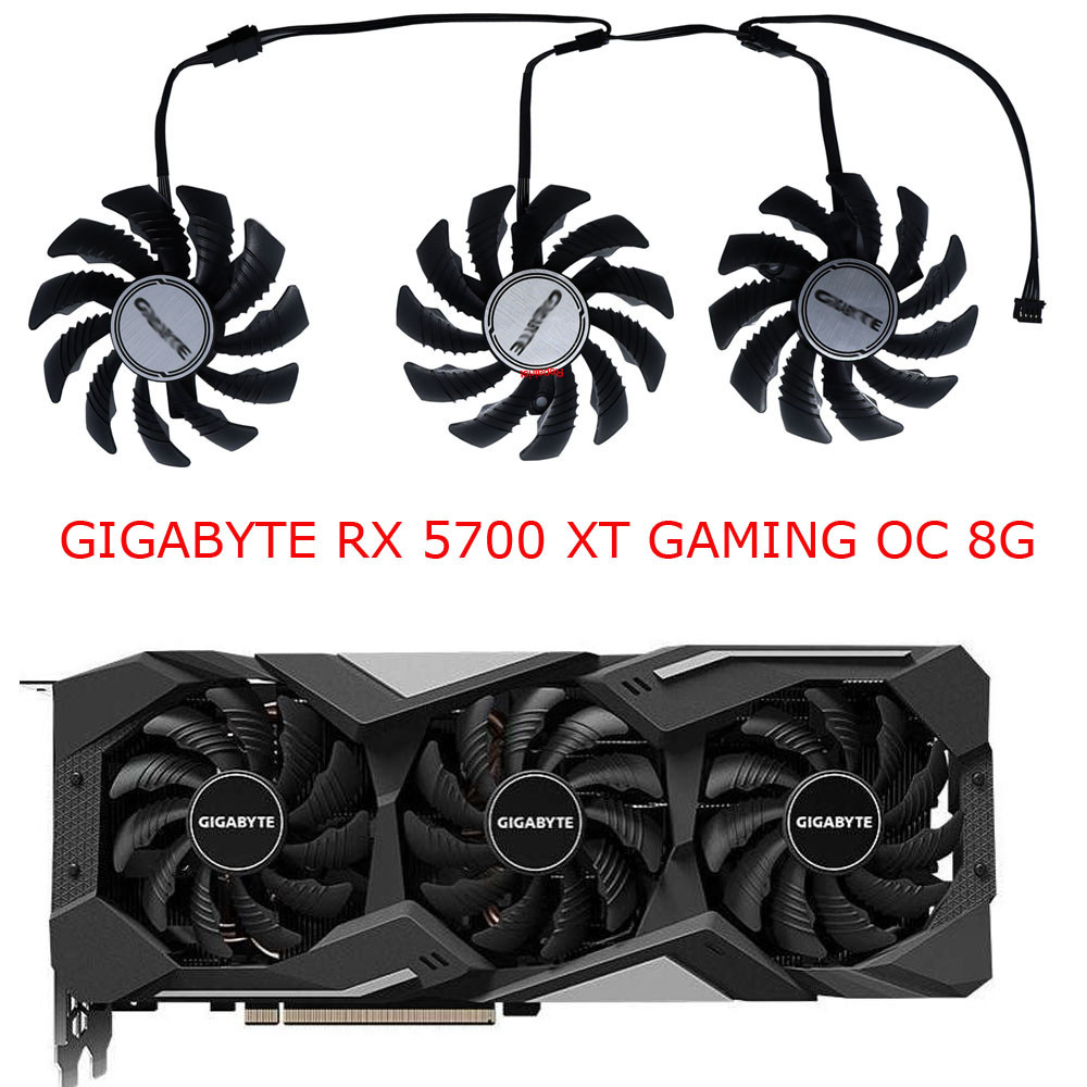T128010SU,GPU Cooler,Video Card Fan,For GIGABYTE RX 5600XT 5700 6700 XT,RTX2060 SUPER GAMING OC 8G,R