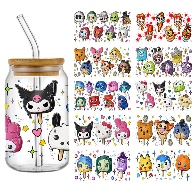 

Ice Cream Disney UV DTF Transfers Stickers Transfer Printing UV DTF transfers for Cups Wraps Bulk DTF Wraps Glass Decals