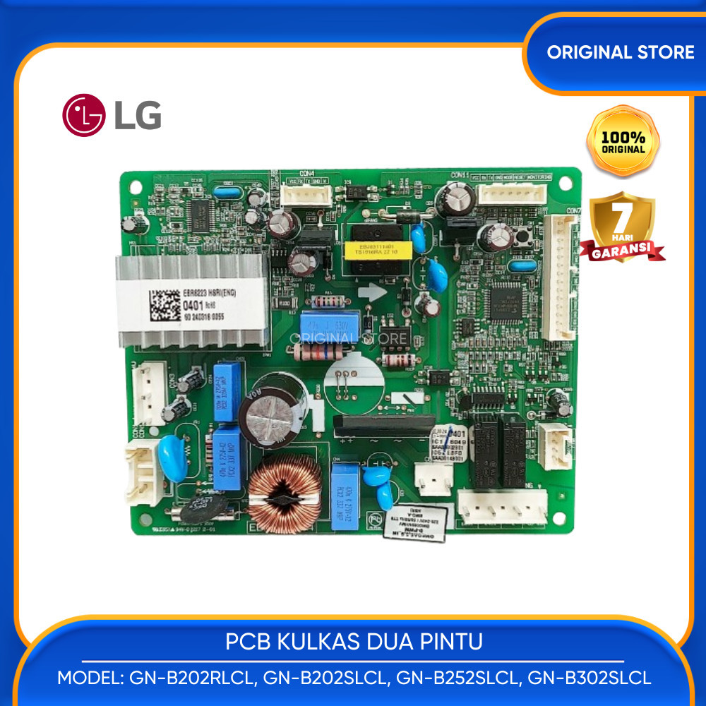 PCB KULKAS LG INVERTER 
EBR82230401 MODEL GN-B202RLCL GN-B202SLCL GN-B252SLCL GN-B302SLCL