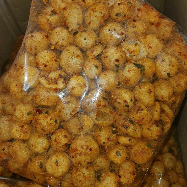 

Cimol kering Emplod Pedas Asin Endog lewo kemasan 250gr