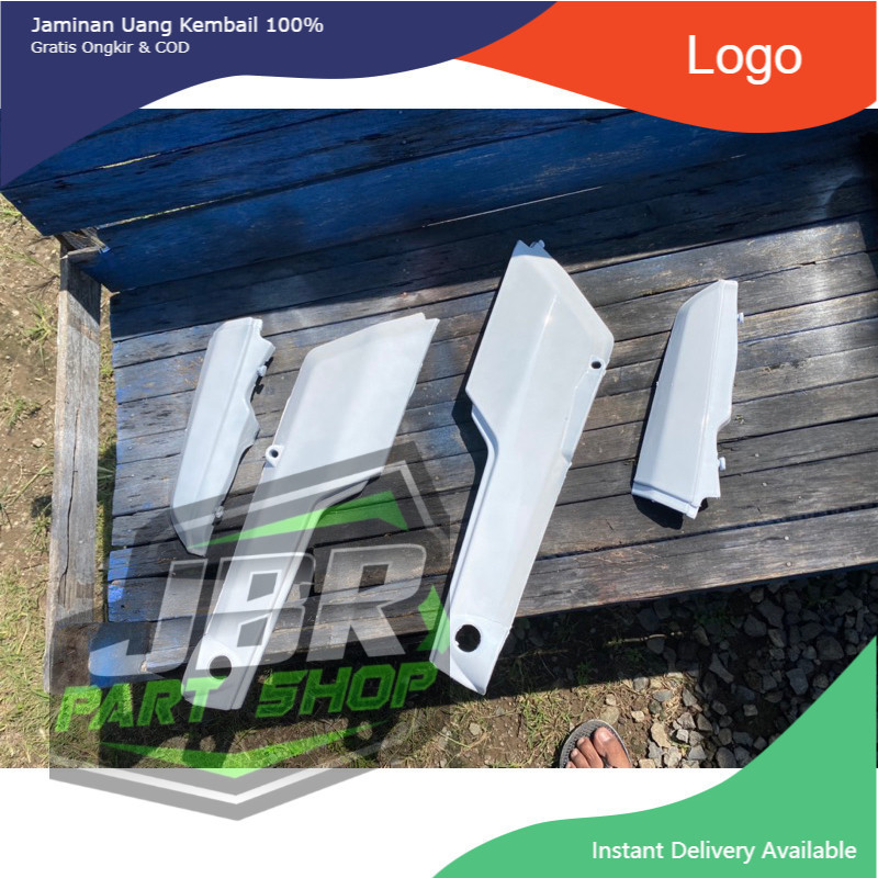 COVER BODY BODI HONDA WIN 100 BODY WIN 100 BODI WIN 100 SET KANAN KIRI WARNA PUTIH