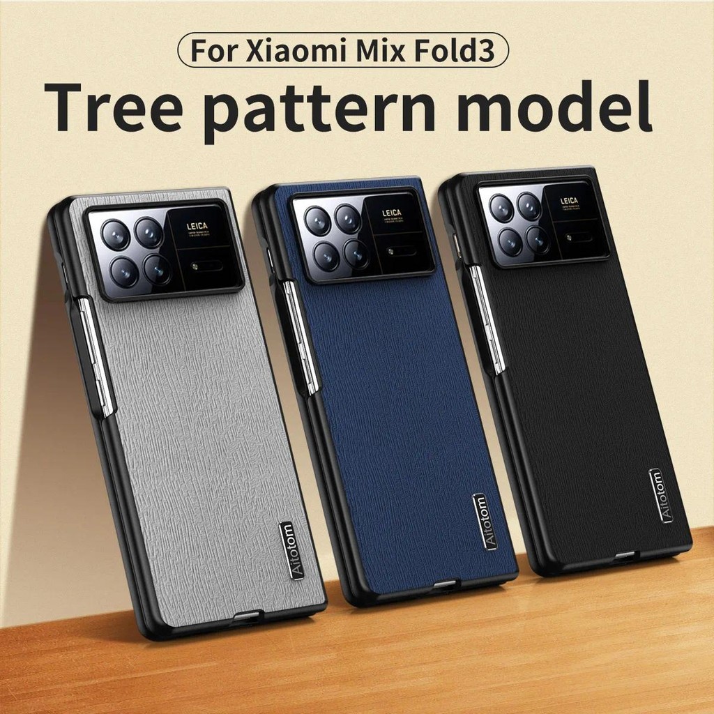 For Xiaomi Mix Fold 3 MixFold3 case matte Trees wood textures full protection Hard Back cover shockp