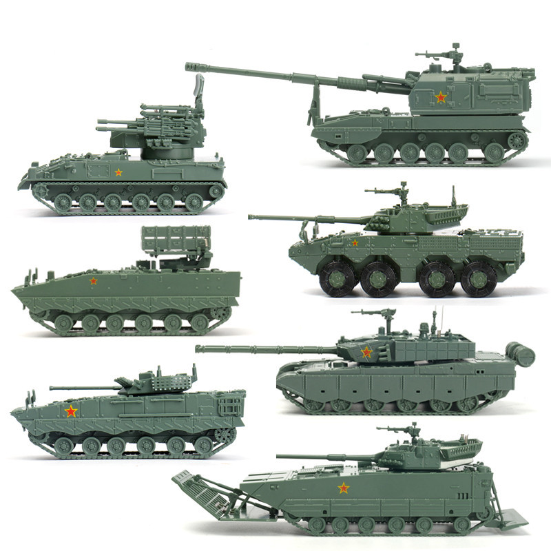 4D 1/72 PLZ-05 Self-Propelled Howitzer HJ-10 ANTI-Tank Missile Assembly Puzzle Model Military Toy