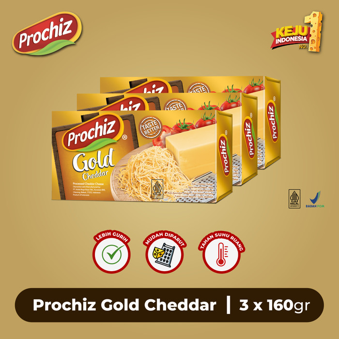 

[Promo] Keju PROCHIZ Gold 160 gr Triple Pack