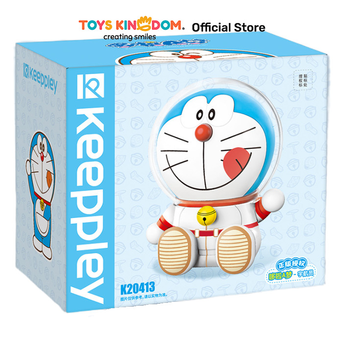 Toys Kingdom Keeppley Figure Doraemon Astronaut Kids Toy Toys Block Bricks Miniature Deco Character 