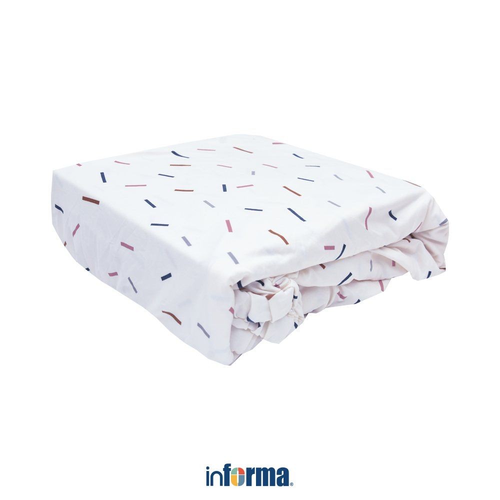 Informa 104X185 cm Jimmies Sarung Sofa Bed - Putih Sofa Protector Sarung Penutup Tempat Duduk Alas S