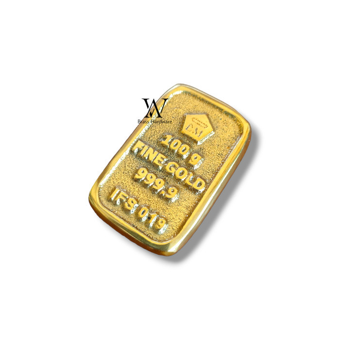 ✔Q.LnS✔ - TERLARIS miniatur emas batangan 100 gr diecast fine gold 999.9 kuningan