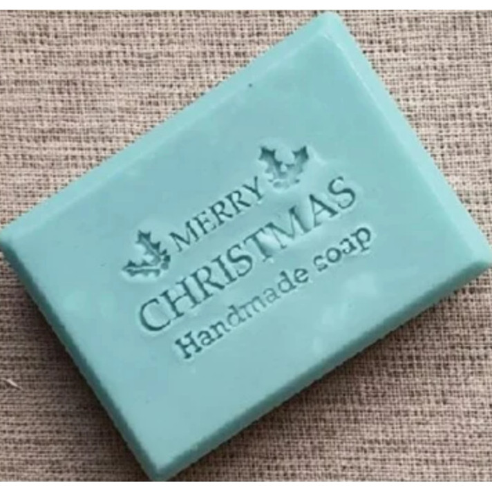 

Merry Christmas Series Handmade Soap Stamp Xmas Acrylic Soap Making Chapter Tools Custom Stamps Gifts 4-6cm