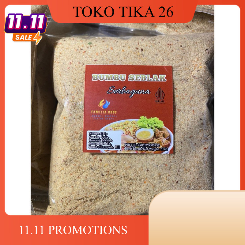

TERLARIS - BUMBU SEBLAK PALING ENAK RASA AYAM BAWANG 1 KG SERBAGUNA MURAH - BUMBU ASIN KUAH BOCI (BASO ACI)