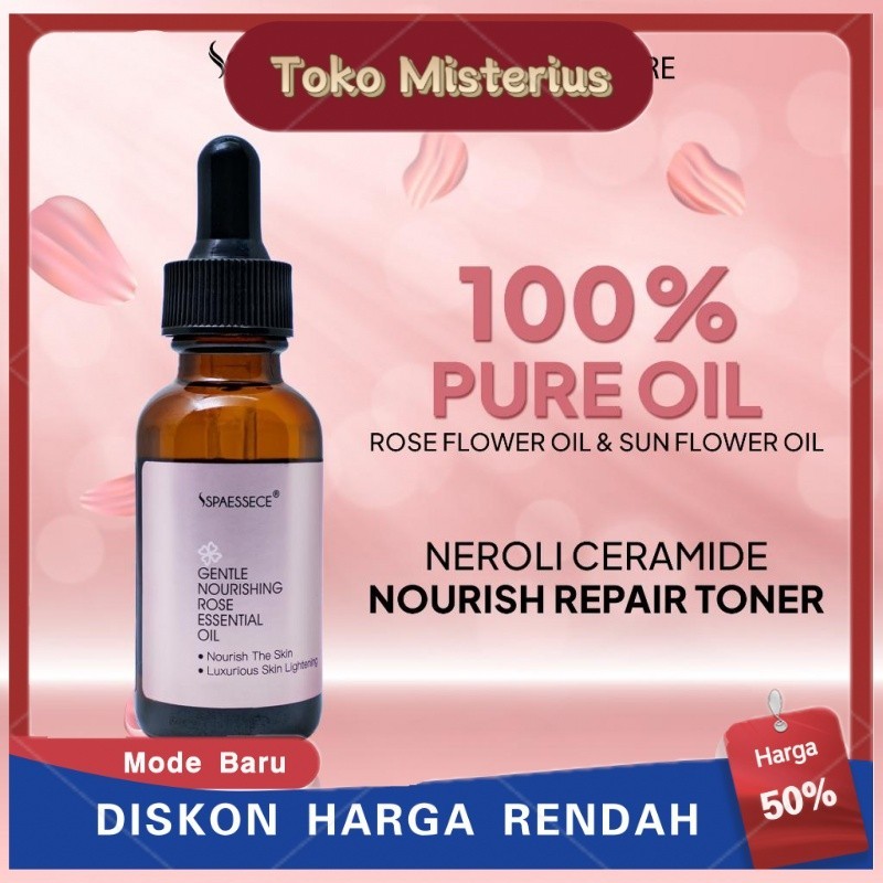 SPAESSECE Gentle Nourishing Rose Essential Oil Serum Wajah