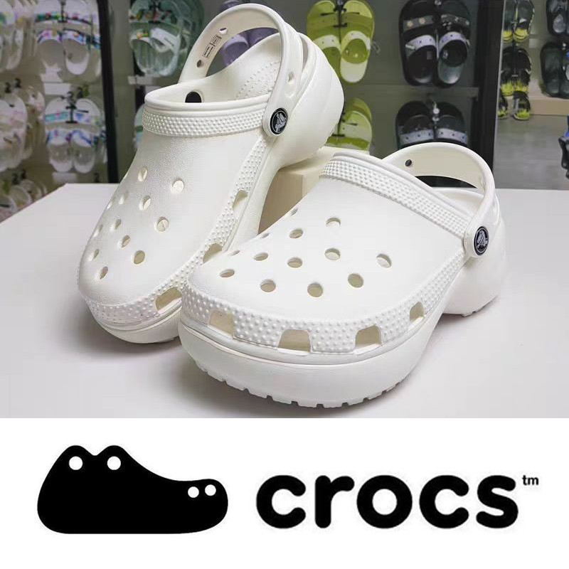 【READY STOCK 】Ori Crocs Wanita Sandal | Crocs Wanita Black/White