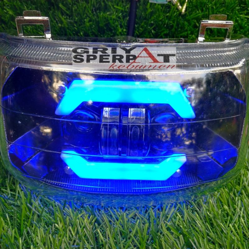 REFLEKTOR LAMPU DEPAN  LED SUPRA X LAMA