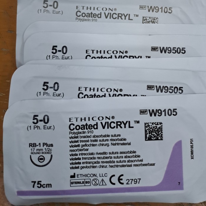 Coated Vicryl 5/0 per pcs