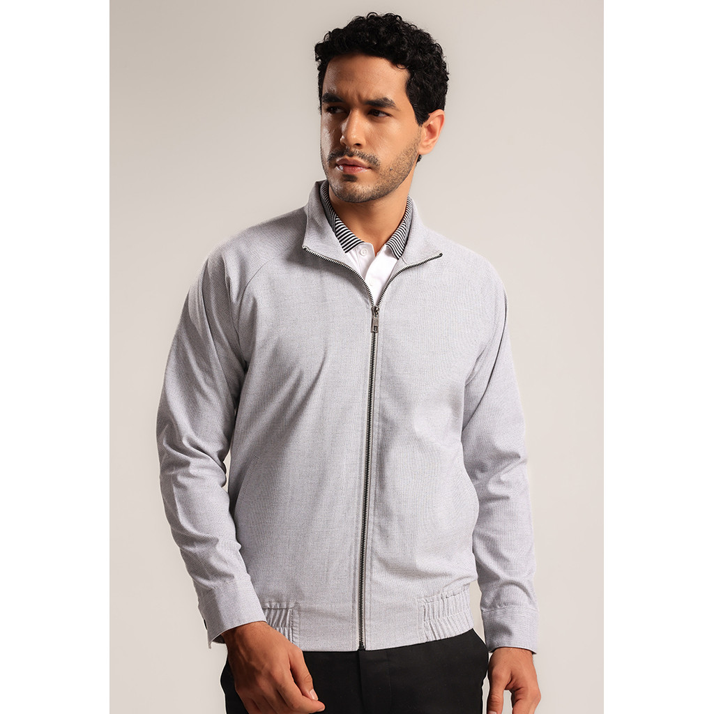 MOC - Jaket Polos Pria Giorgio - Grey