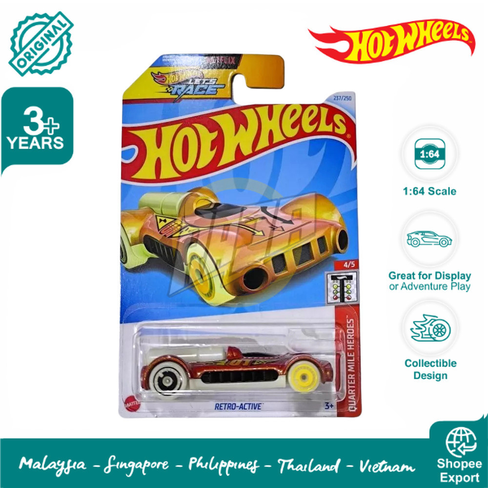 Hot Wheels Retro Active Ornage - Lot Q 2024