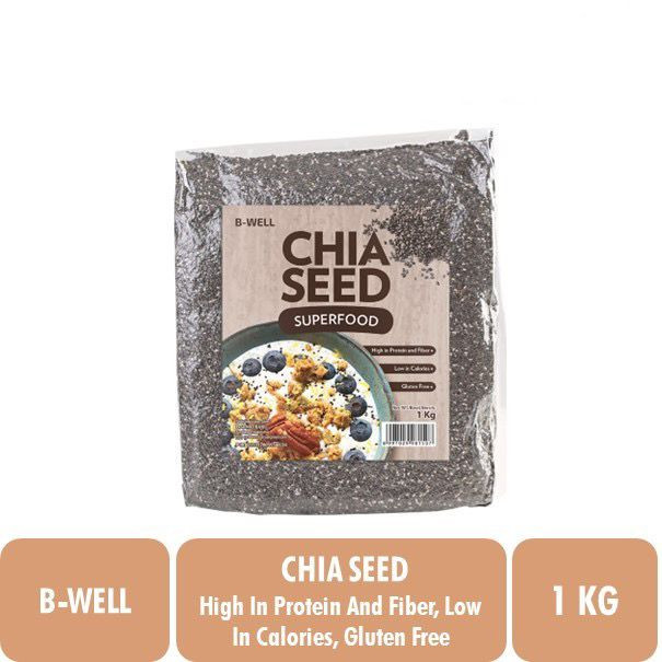 

B-Well Black Chia Seed Peru 1Kg/Biji Bijian/Makanan Sehat