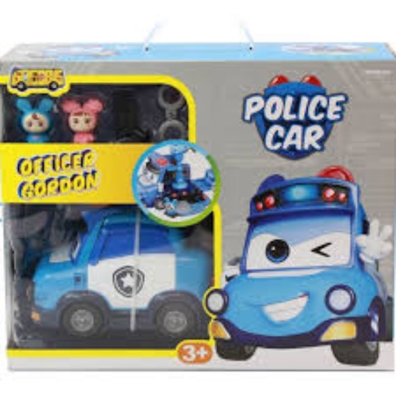 Gogo Bus Gordon School Bus Police Car Play With Multiple Accessories KSMbersaudara