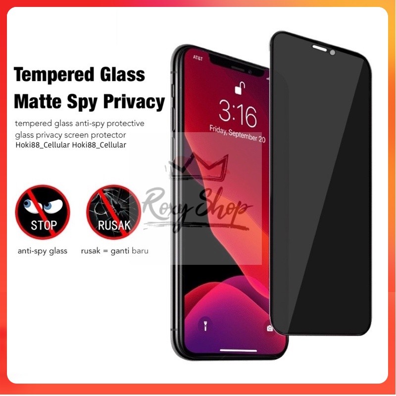Tempered Glass Matte Anti Spy Privacy iPhone 11 iPhone 11 Pro iPhone 11 Pro Max Tempered Glass Matte