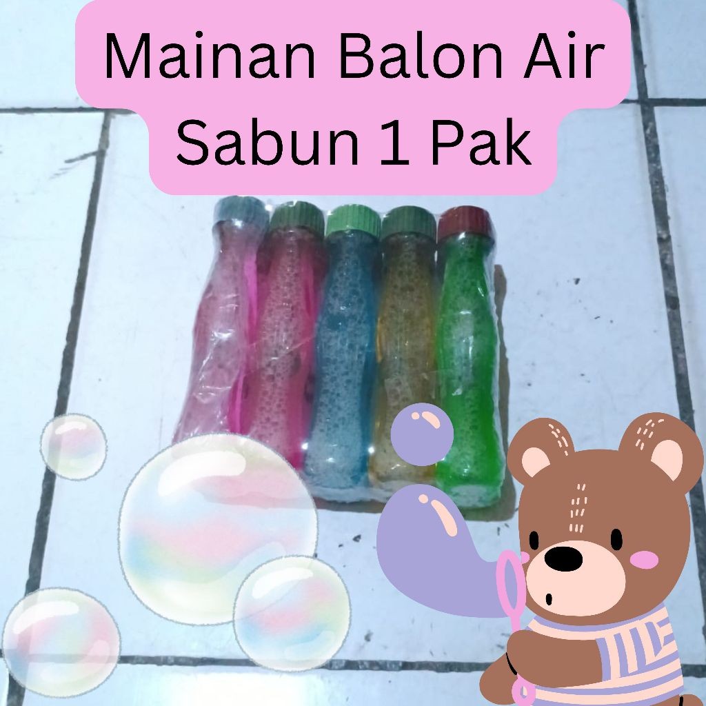 MAINAN SEMPRONG BALON GELEMBUNG AIR SABUN WARNA WARNI KECIL 1 PAK