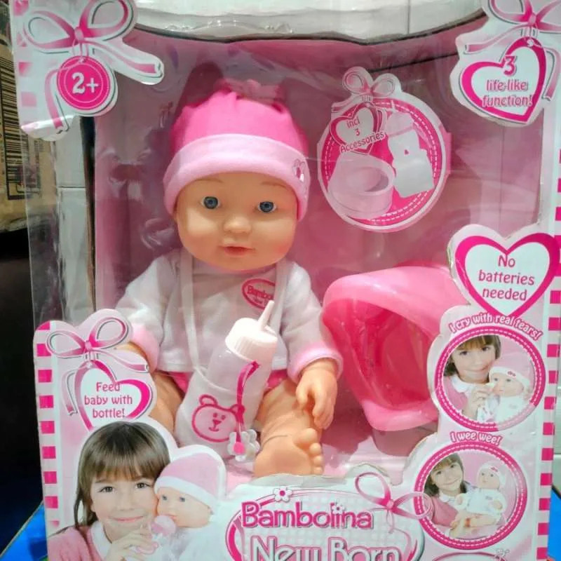 Boneka Bambolina New Born Baby Doll nangis