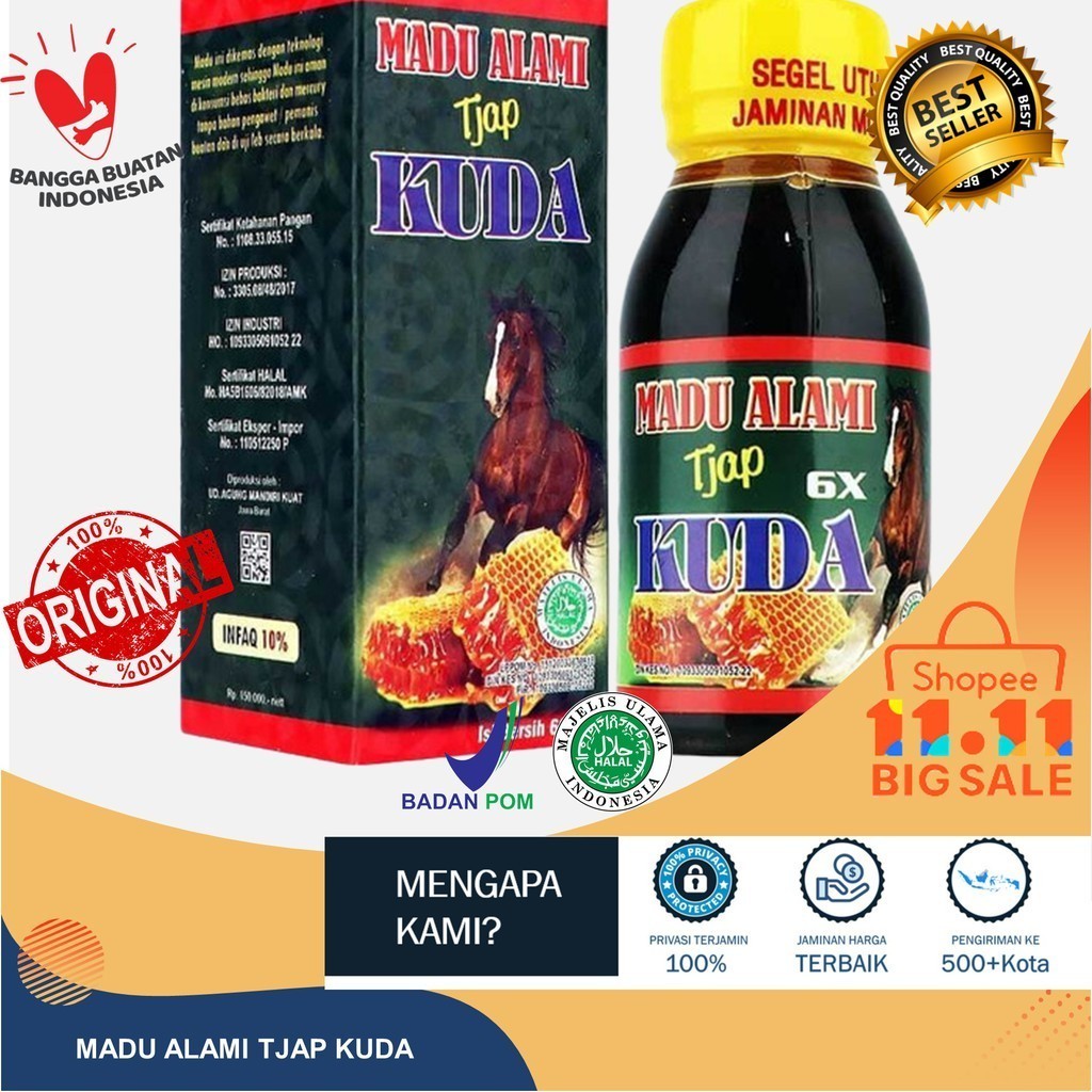 

BEST PROMO!!! Madu Tonik Super Asli Cap Kuda Original / Madu Alami Tjap Kuda