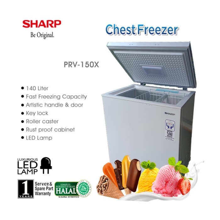 Sharp FRV 150X / FRV150X 140 Liter Chest Freezer