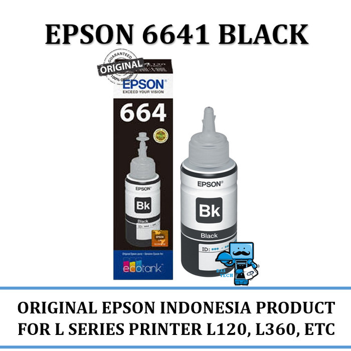 

Tinta Epson Original 6641 Black - For L110, L120,L210 (Dealer Resmi)