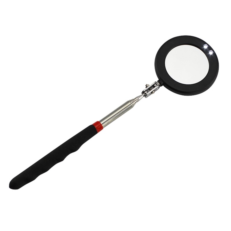 LED Telescoping Inspection Mirror Mirror Inspection Tool for Car Repair 360 R7UA