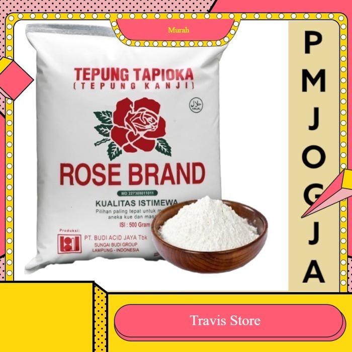 

Rose Brand - Tepung Tapioka / Tepung Kanji 500 gram 200 gr - TAPIOKA 500