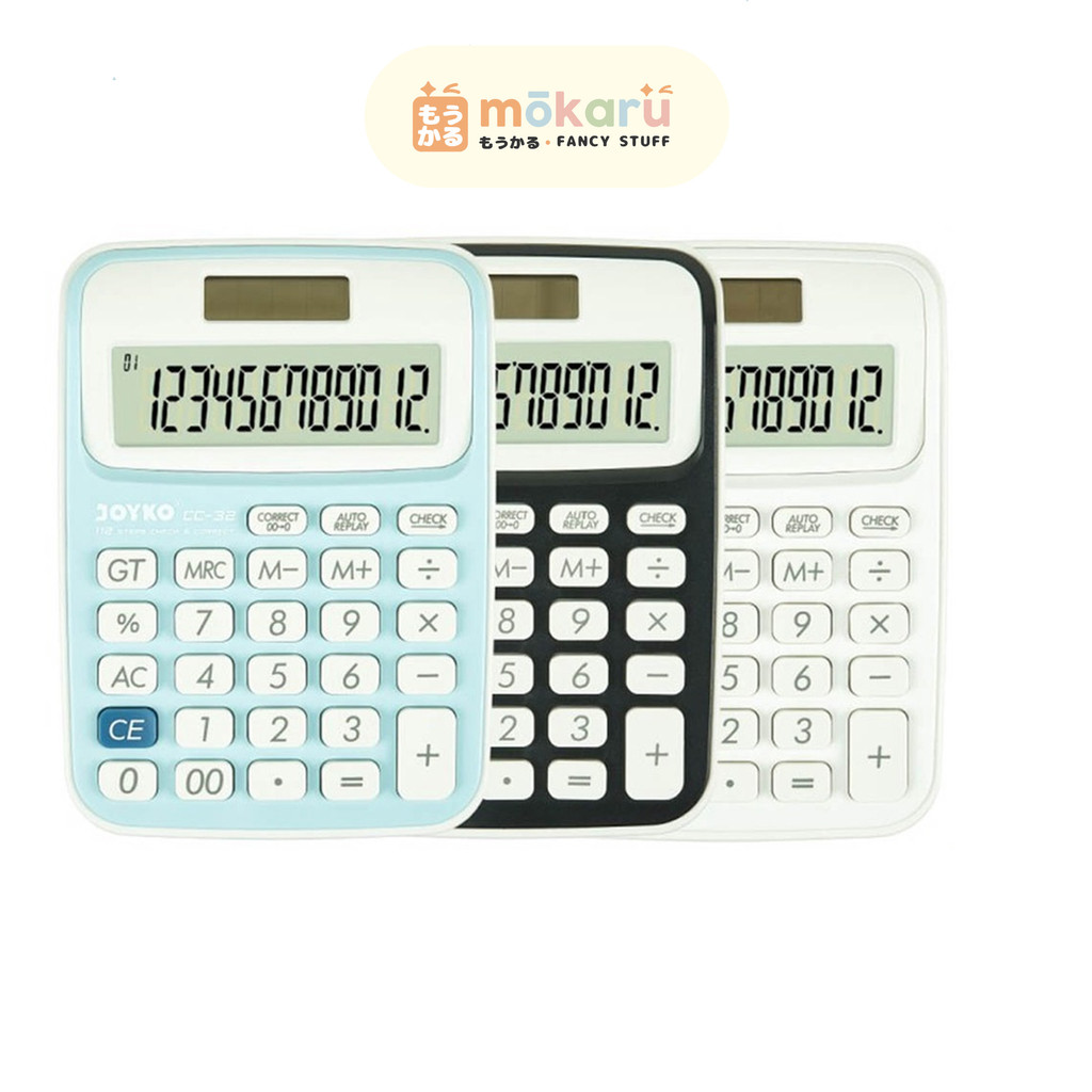 

Joyko Calculator CC-32 / Kalkulator 12 Digits / Check Correct / Kalkulator Meja Kantor Office Murah Berkualitas
