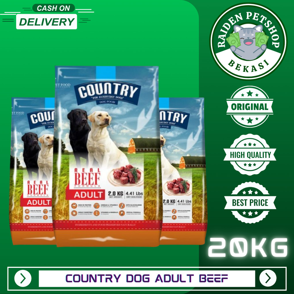 Country Dog food Adult Beef 18kg