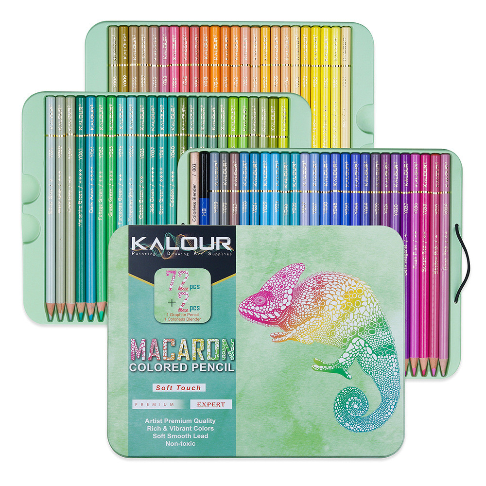 

72Pcs Macaron Colored Pencil Set Soft Pastel Drawing Pencil Set Crayons Colour for School Sketching Coloring Art Supplies