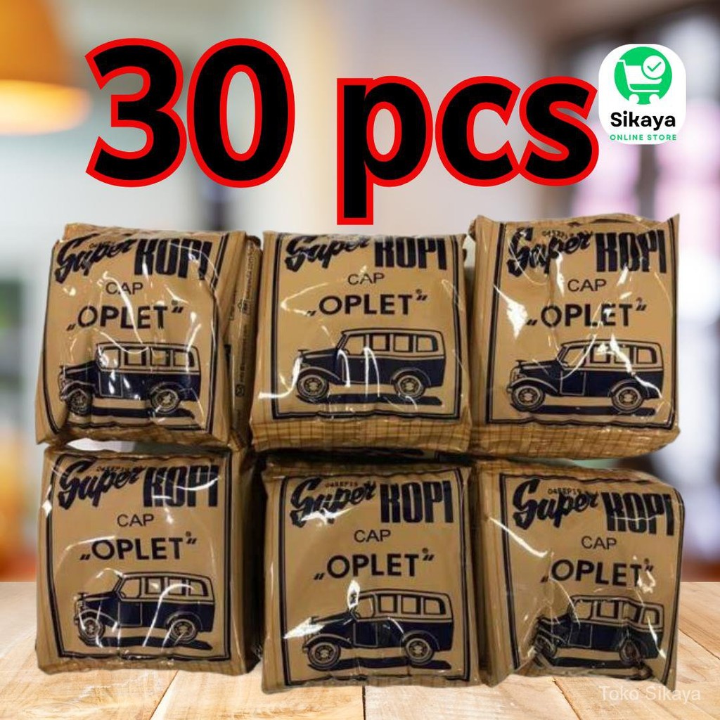 

30pcs Kopi hitam mini Cap Oplet Classic Khas Bogor 7gr pahit