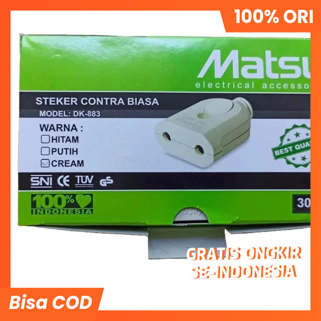 Steker Contra Matsui Dk-883 | Colokan Female/ Colokan Betina