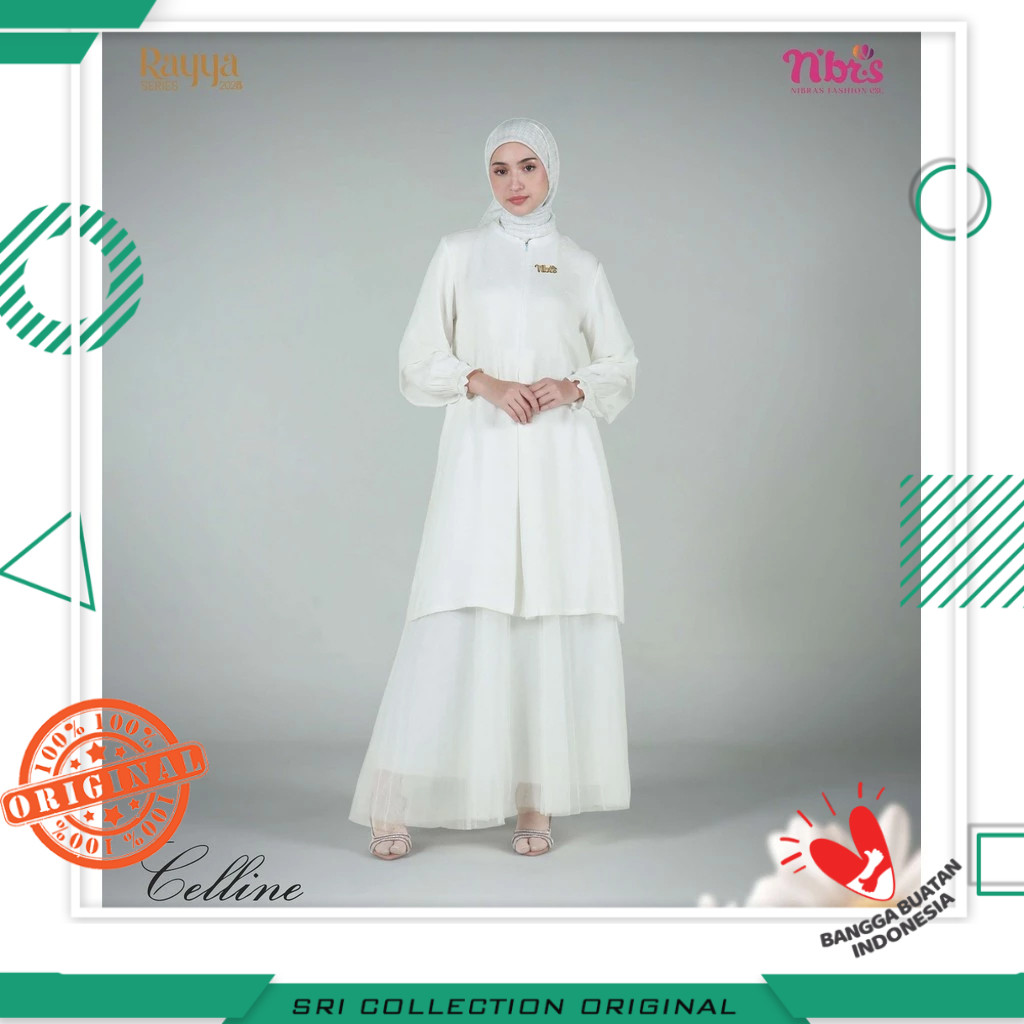 Nibras Sarimbit Celline Tunik Atasan Wanita | Couple Pasangan Keluarga Lebaran 2025 Premium Termurah