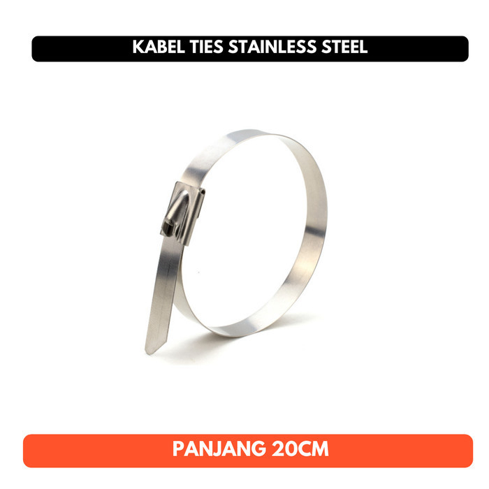 

Kabel Ties Stainless Steel 20cm 20 cm SUS 304 Cable