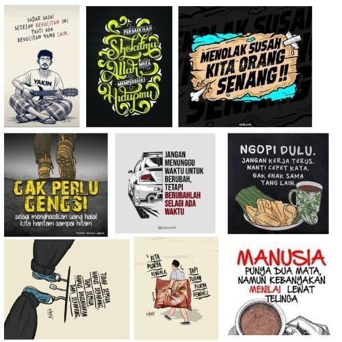 

Stiker Kata-Kata Inspiratif 10 Pcs : 6 - 8cm Stiker Pack