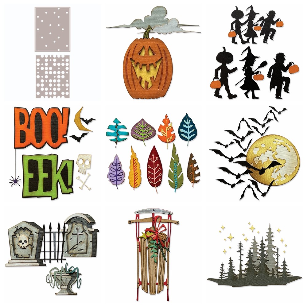 

Moonlight Cutting Dies Halloween Pumpkin Metal Die Cuts For DIY Scrapbooking Album Card Making Decoration Paper Craft