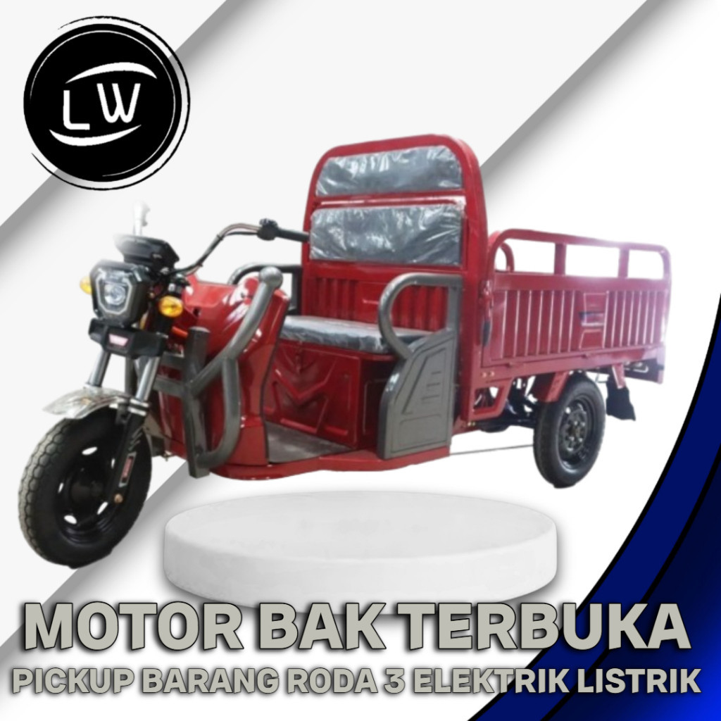 MOTOR BAK TERBUKA / PICK UP BARANG RODA 3 ELEKTRIK LISTRIK
