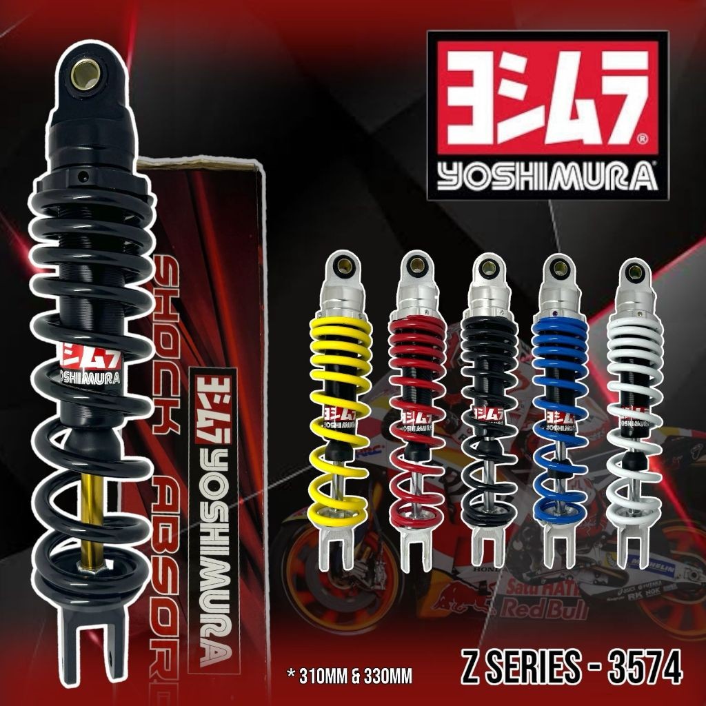 shock shockbreaker belakang z series yoshimura ukuran 310mm 330mm matic beat vario vario 110 125 a50